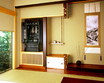 仏壇の向き・仏壇の置き方・仏壇の配置・仏壇の位置寸法 | 仏壇がよく 