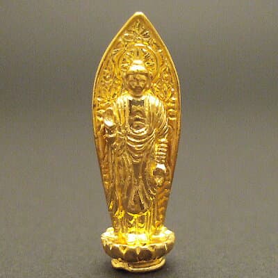 純金製ミニ仏像 阿弥陀如来 高さ2.8cm