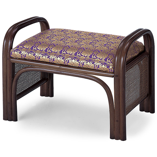 仏前金襴座椅子（籐製）