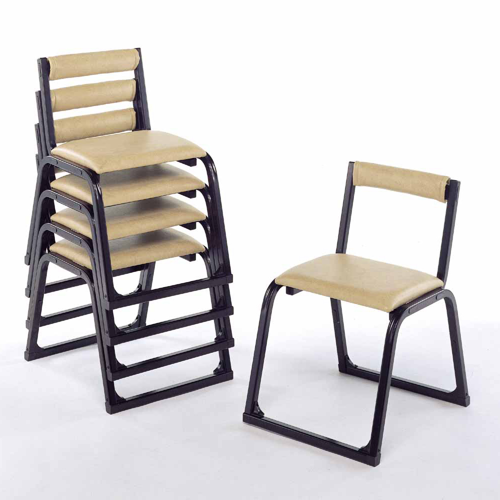 本堂用お詣り椅子 アルミ製 1-TA型（5脚セット）