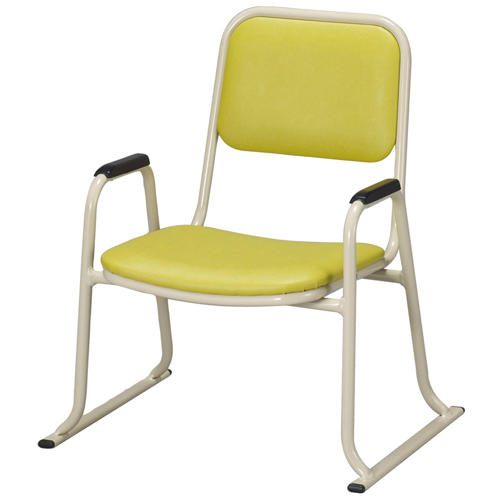 肘付本堂用お詣り椅子 AL-300E （アルミ製）