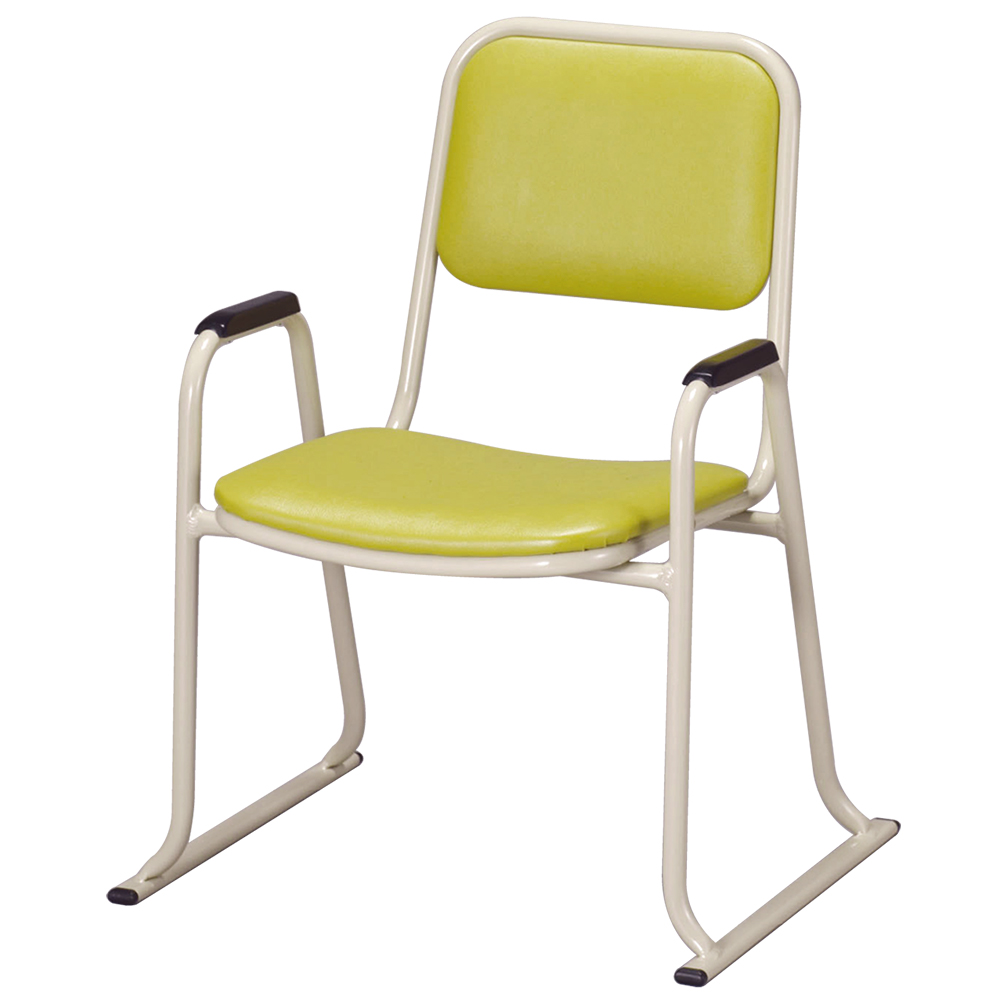 肘付本堂用お詣り椅子 AL-350E （アルミ製）