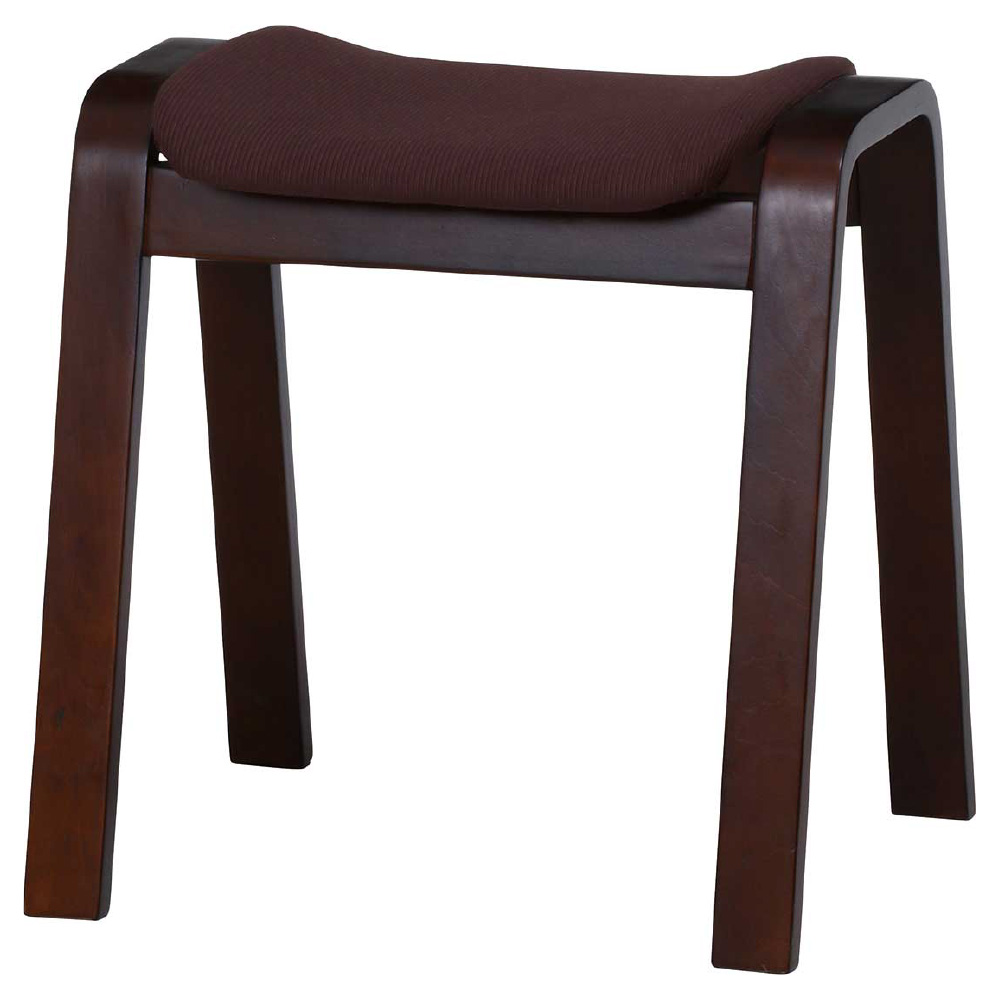 曲木スツール ダークブラウン
