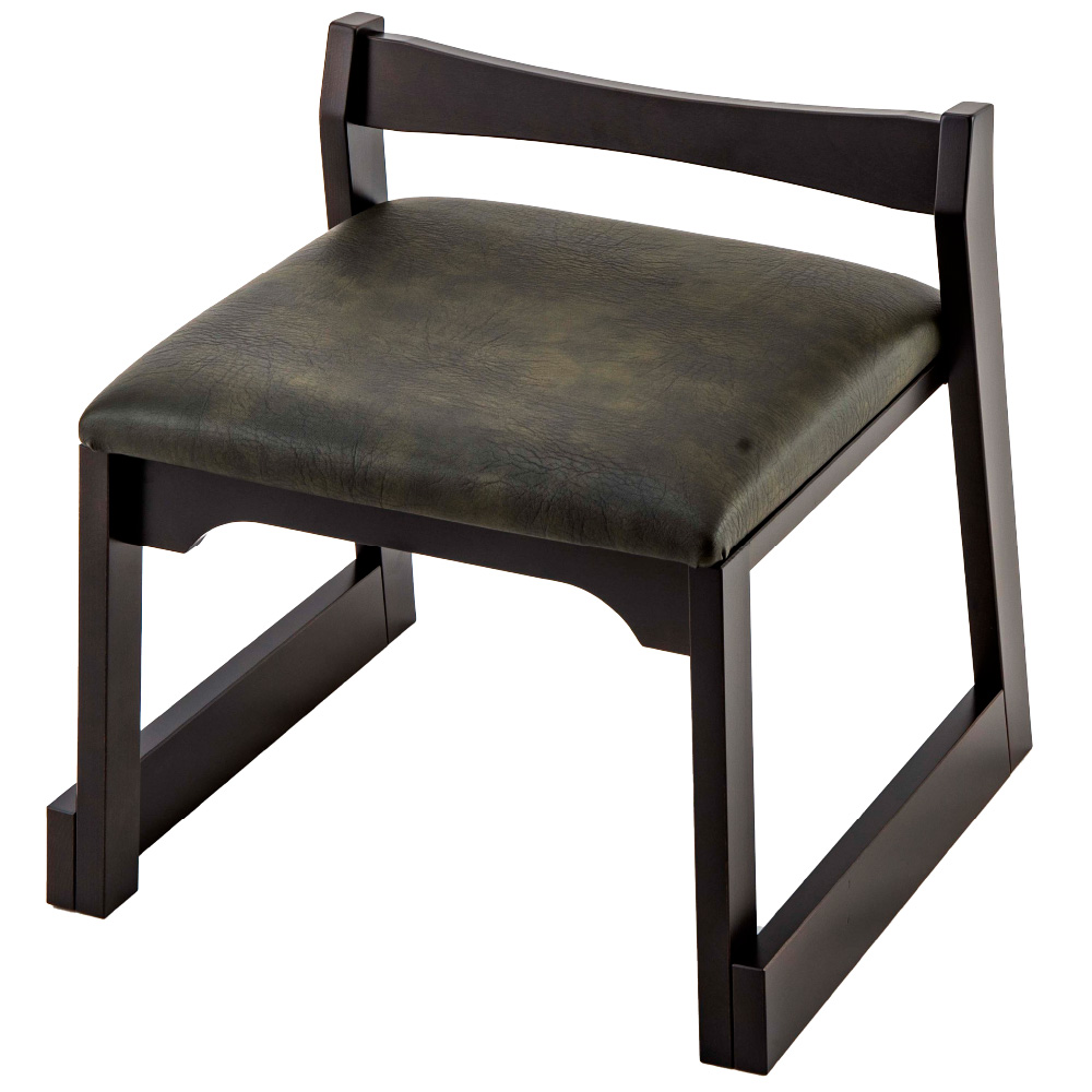 木製法要座椅子 ダークグレー H360