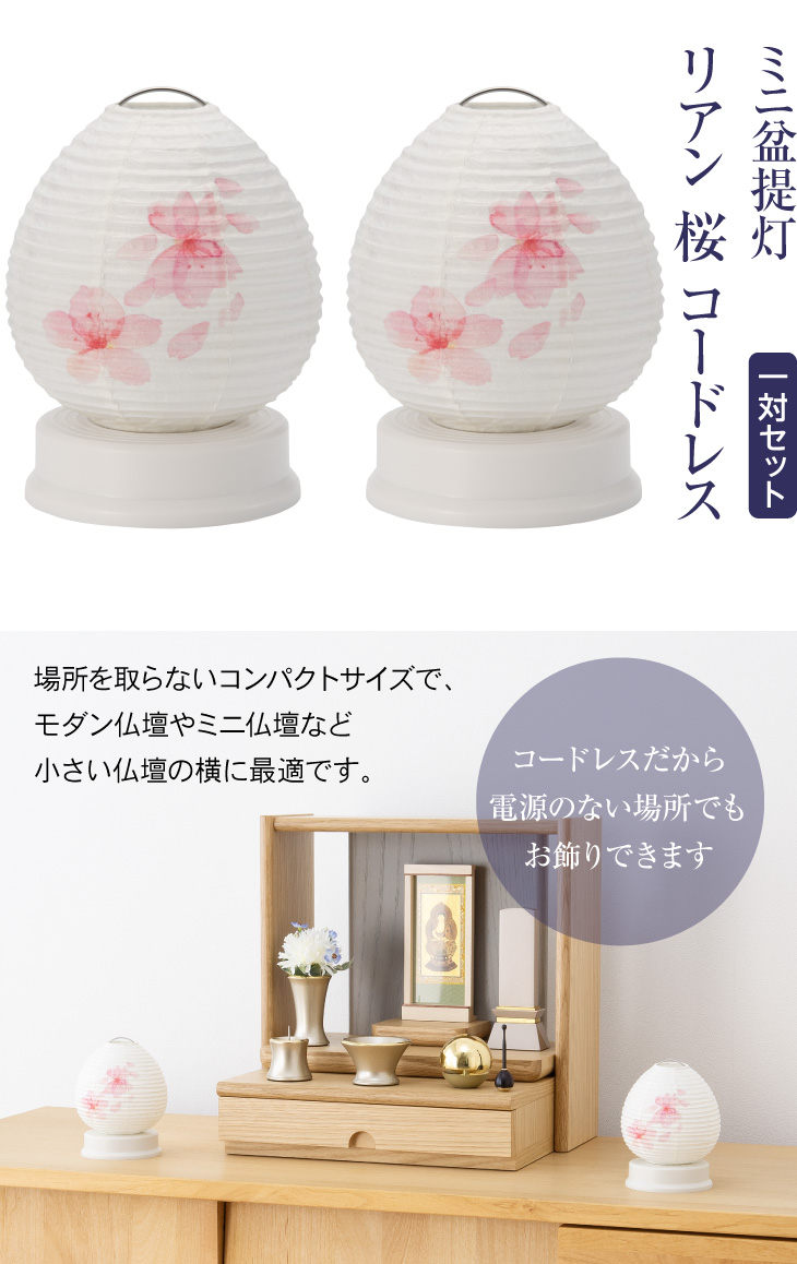 Lien(リアン) 桜 コードレス 一対セット
