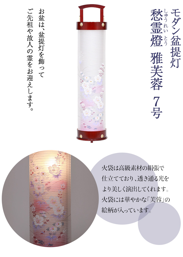 愁霊燈(しゅうれいとう) 雅芙蓉7号 F8764