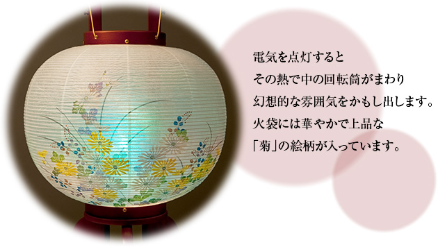 小型大内・回転兼用行灯 ケヤキ調9号 1118
