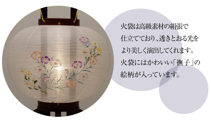 小型大内行灯桜調9号 1209
