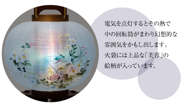 回転行灯 たまふさ ケヤキ調11号 1535