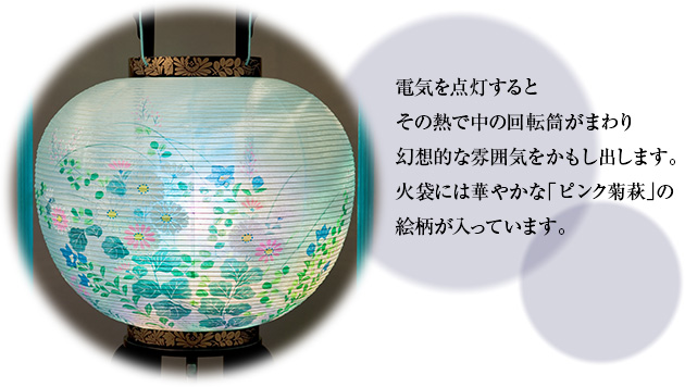 盆提灯 回転行灯10号 2302-2 一対セット(2個)