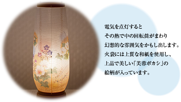 お盆提灯 回転行灯 あけぼの3号 2733(一個)