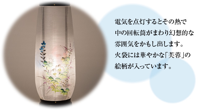 盆提灯 回転行灯 あけぼの4号 2734-2 一対セット(2個)
