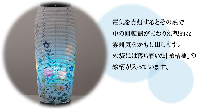 盆提灯 回転行灯 あかつき1号 2741(一個)
