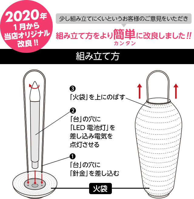 ミニ盆提灯 新盆用小珠(こだま)紋天 3901
