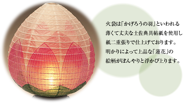 ミニお盆提灯 結花(ゆいか)2号 コードレス 3922(一個) 
