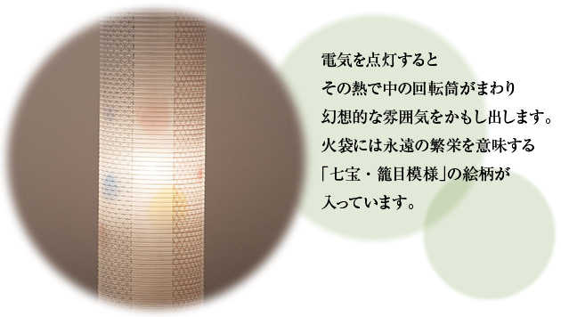 特選盆提灯 回転行灯 立花神代調6号 3970