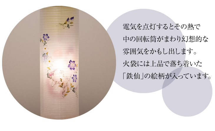 対柄回転行灯立花6号 3971-W