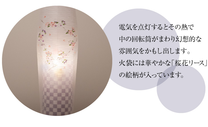 セレン 桜調 藍色市松 3996