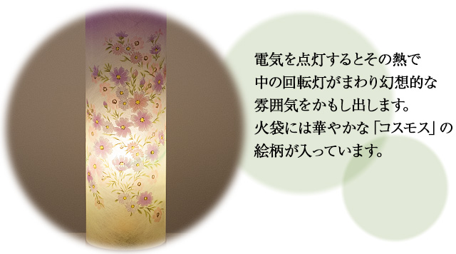 回転行灯 夢想花2号 6529-2 一対セット(2個)