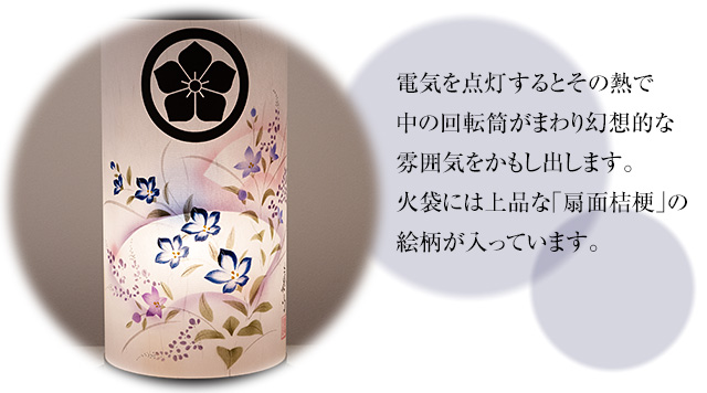 家紋入 回転行灯 ひかり11号 9938-1