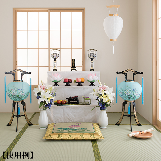 盆棚付き 初盆セット 回転行灯１２点セット １７ B 滝田商店