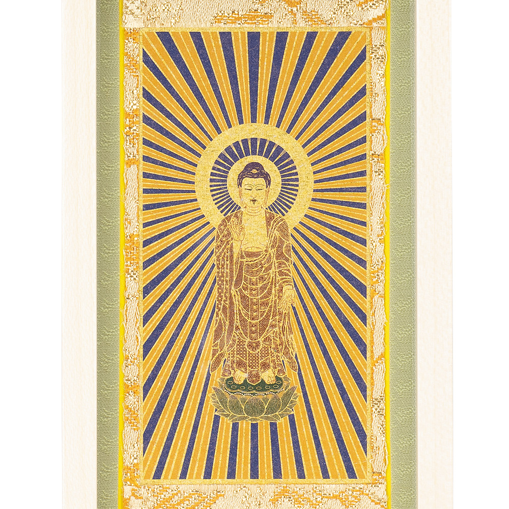 モダン掛軸 エンフレーム 西阿弥陀如来(浄土真宗本願寺派) メープル