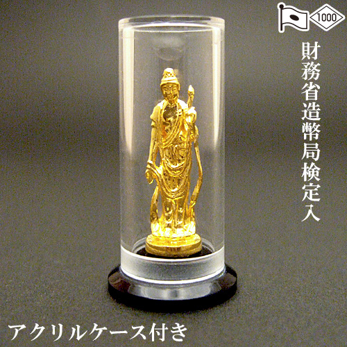 純金製ミニ仏像 文殊菩薩
