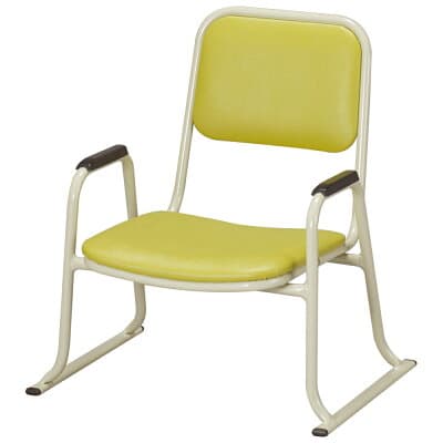 肘付本堂用お詣り椅子 AL-260E （アルミ製）