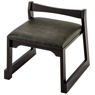 木製法要座椅子 ダークグレー H360