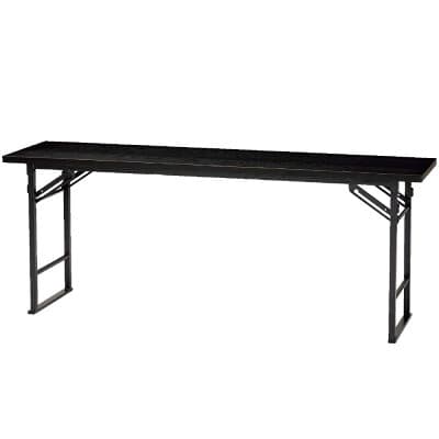 寺院用机 折り畳みテーブル 黒 H560