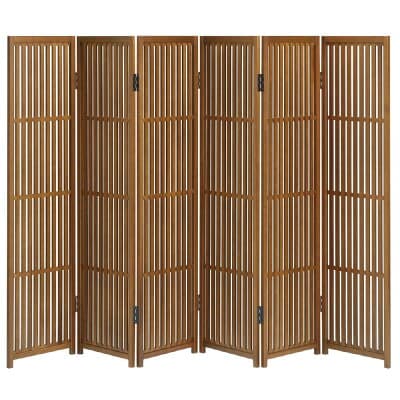 屏風 秋田杉格子スクリーン 6曲