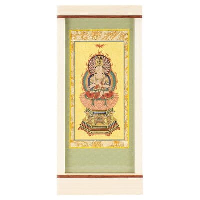 モダン掛軸 エンフレーム 大日如来（真言宗） メープル