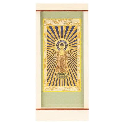 モダン掛軸 エンフレーム 東阿弥陀如来（真宗大谷派） メープル