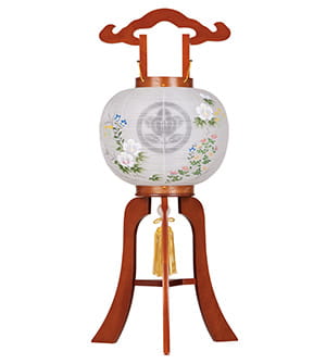 家紋入小型盆提灯10号1551-3