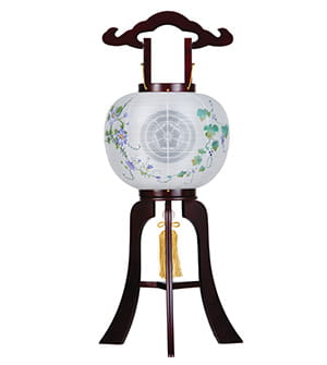 家紋入小型盆提灯10号1476-3