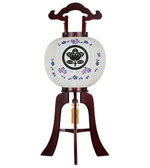 家紋入回転行灯11号 手漉き唐草8961