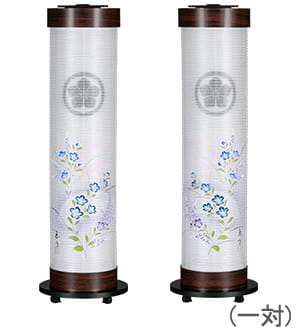 家紋入対柄伸縮提灯9929-W