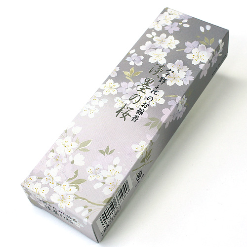 進物用線香 宇野千代のお線香 淡墨(うすずみ)の桜 桐箱入、短寸小箱6個詰