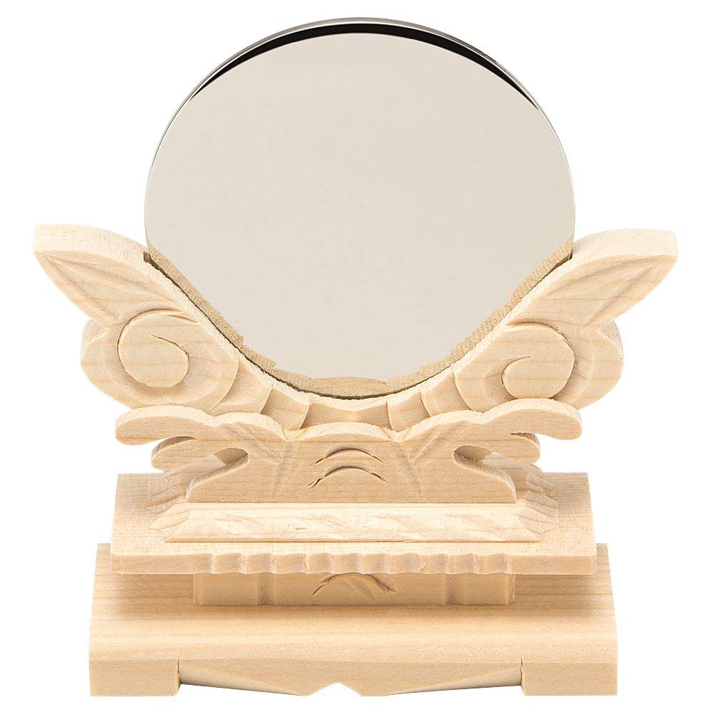 有名なブランド 宮忠神鏡 神具 神棚 白銅 鏡 特上 彫り 雲形 台 サイズ 1尺